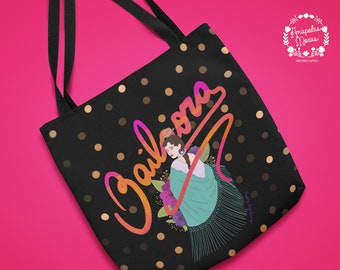 Flamenca Tote Bag Dancer Bailaora ideal Classes or Essay Flamenco Spanish Gipsy Dance