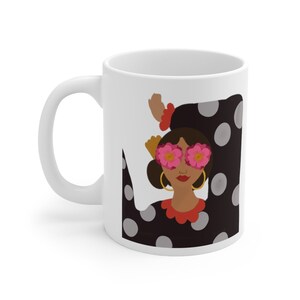 Con arte y Salero Flamenco Dancer Gift Ceramic Mug 11oz