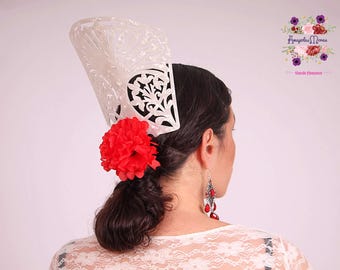 Medium Size Flamenco Peineta | Colorful Spanish Feria Hair  display picture 1