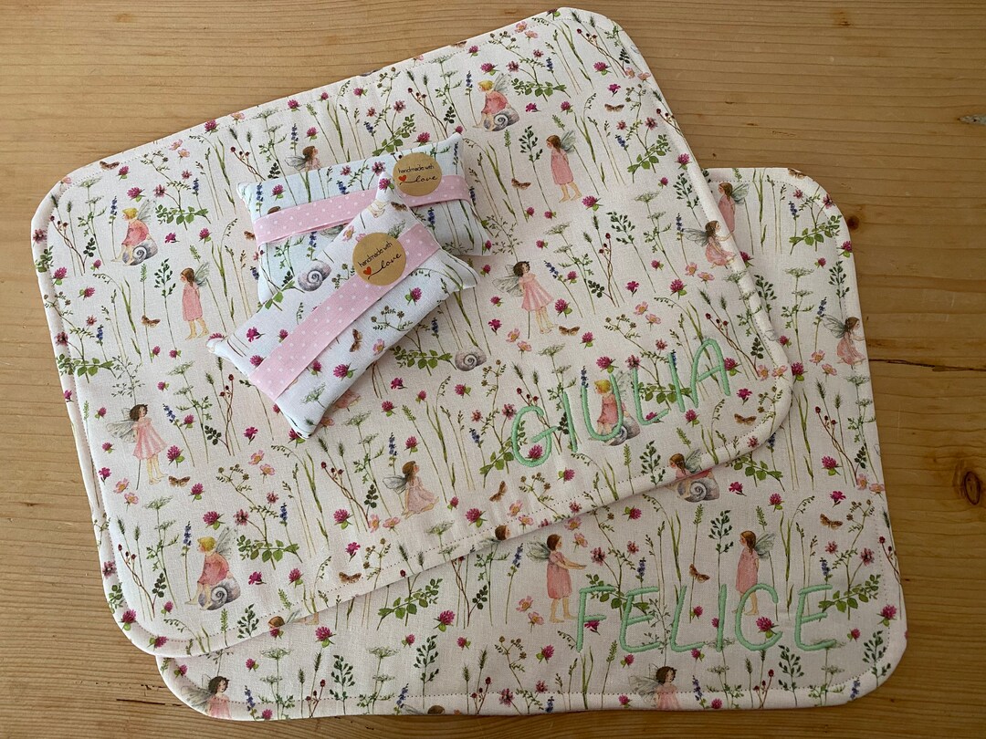 Waldorf 2 Placemats With Names With Desired Fabric Etsy