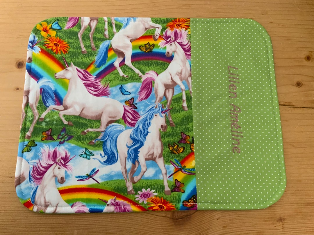 Waldorf Placemats With Names and Desired Fabric, Matching Accessories