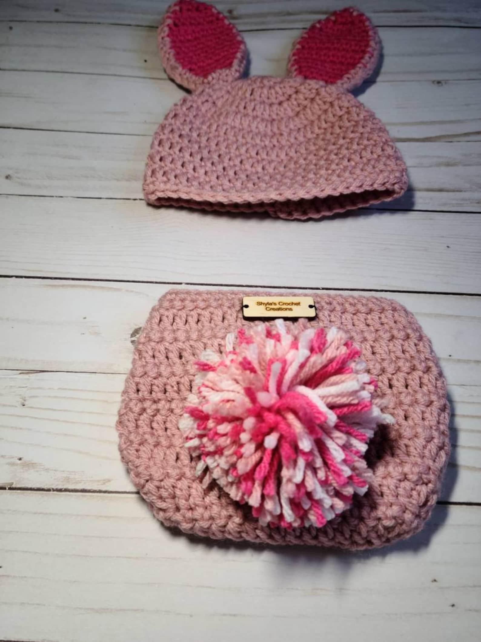 Crochet Newborn Bunny Outfit Rabbit Photo Prop Outfit Etsy