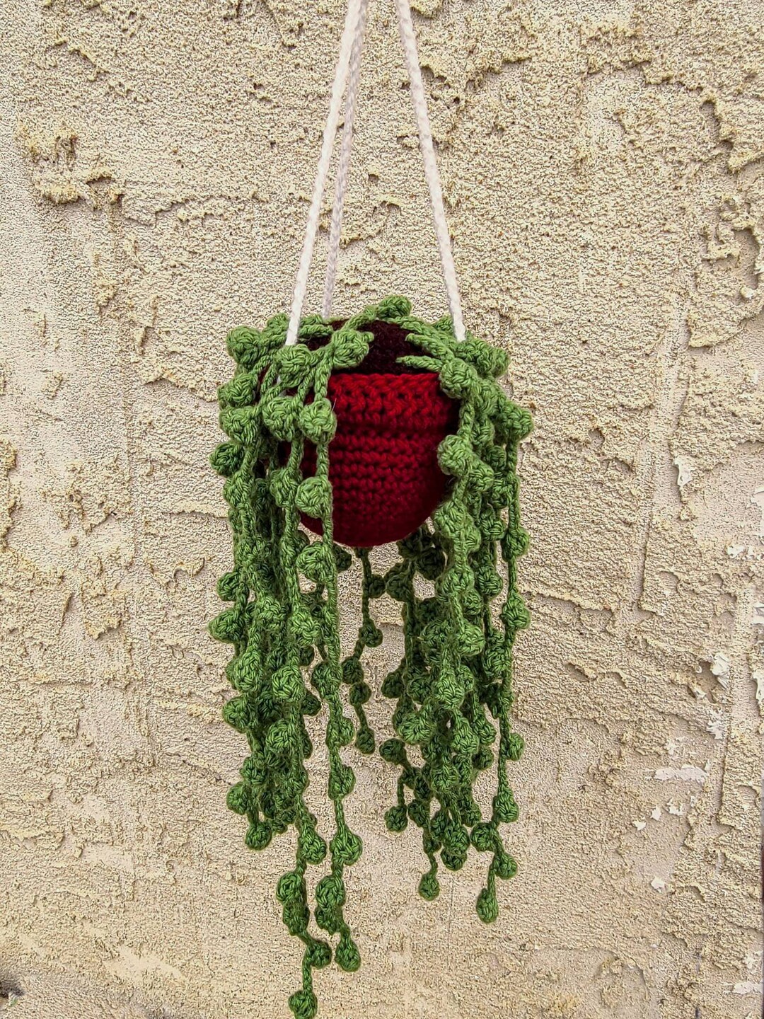 Crochet String of Pearl Plant, Fake String of Pearl's, Crochet