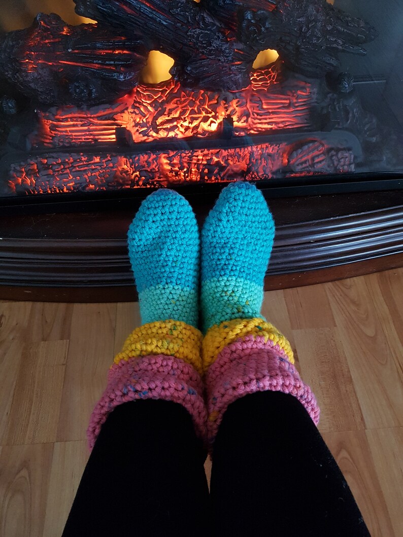 Knee high socks boot socks rainbow winter socks gift for Etsy