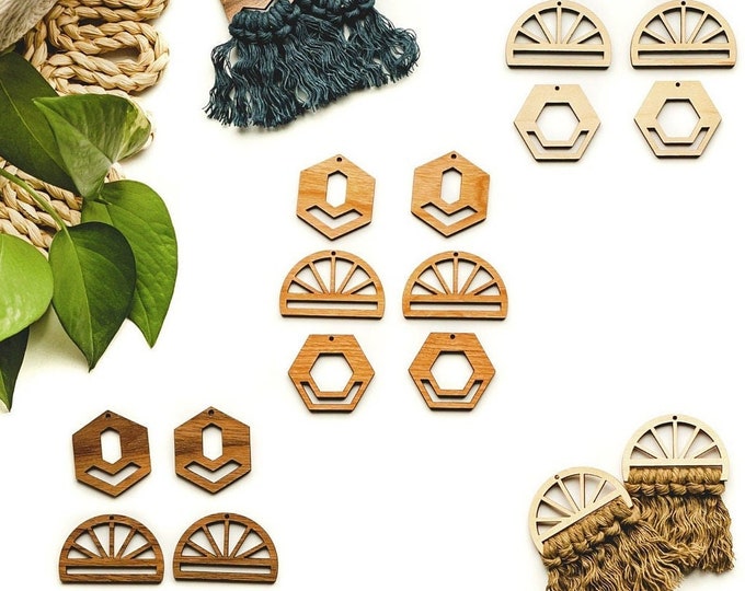 macrame earring findings