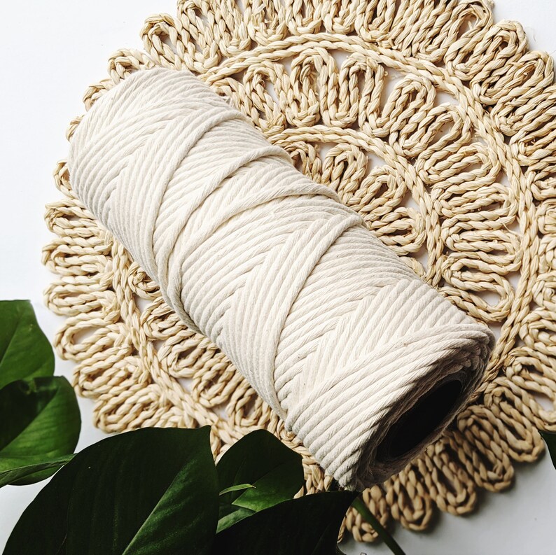 7mm Macrame String Macrame Cord Cotton Rope Macrame String Etsy