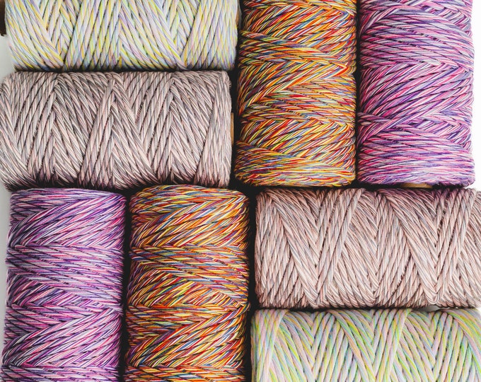 4mm multicolor cotton string