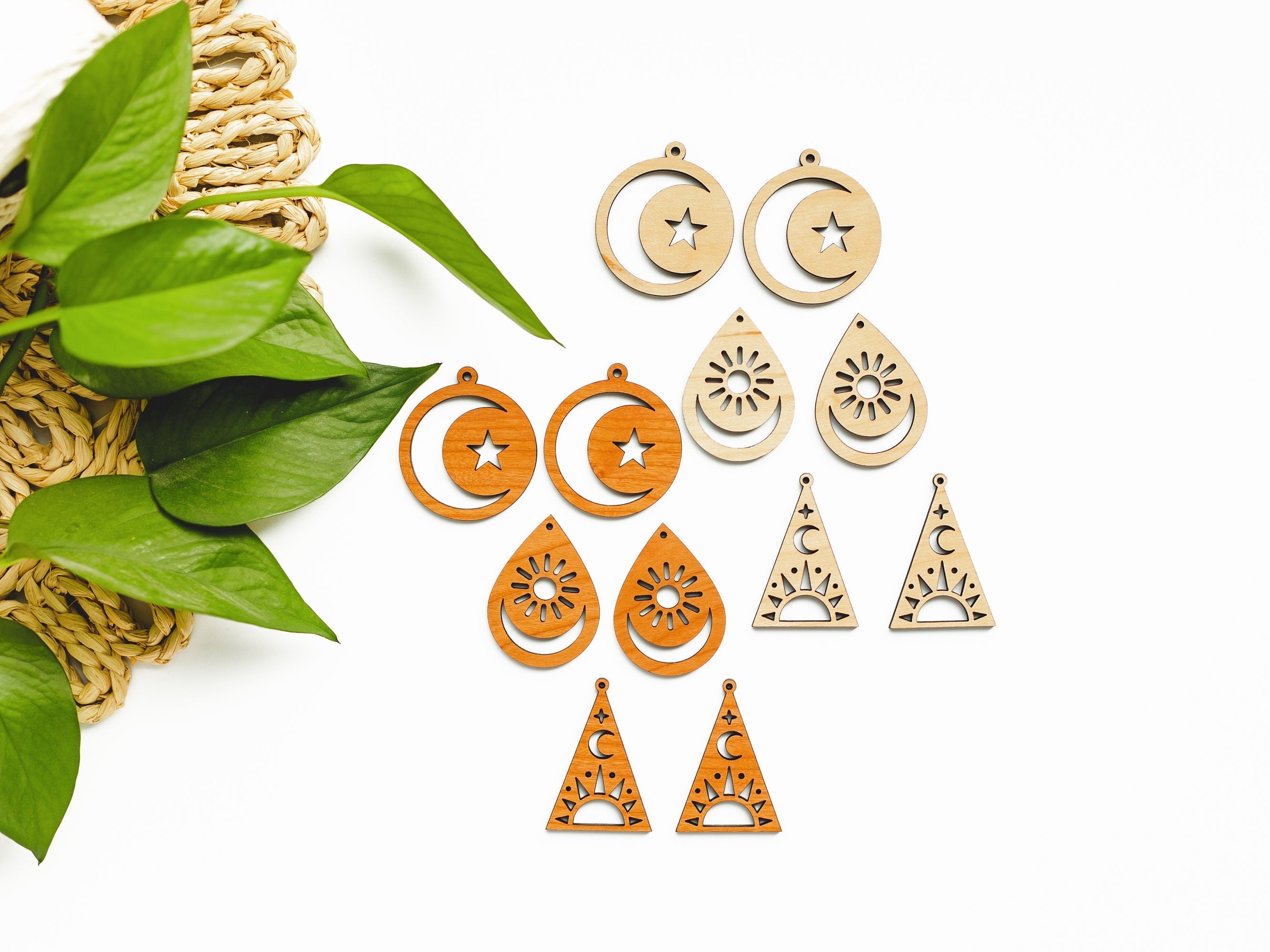 Macrame earring sale findings