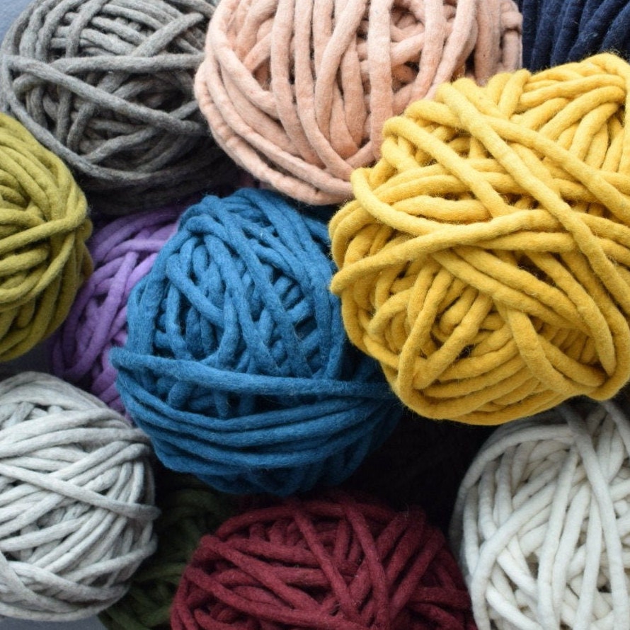 Felted wool yarn felted wool wool yarn chunky yarn basket Etsy