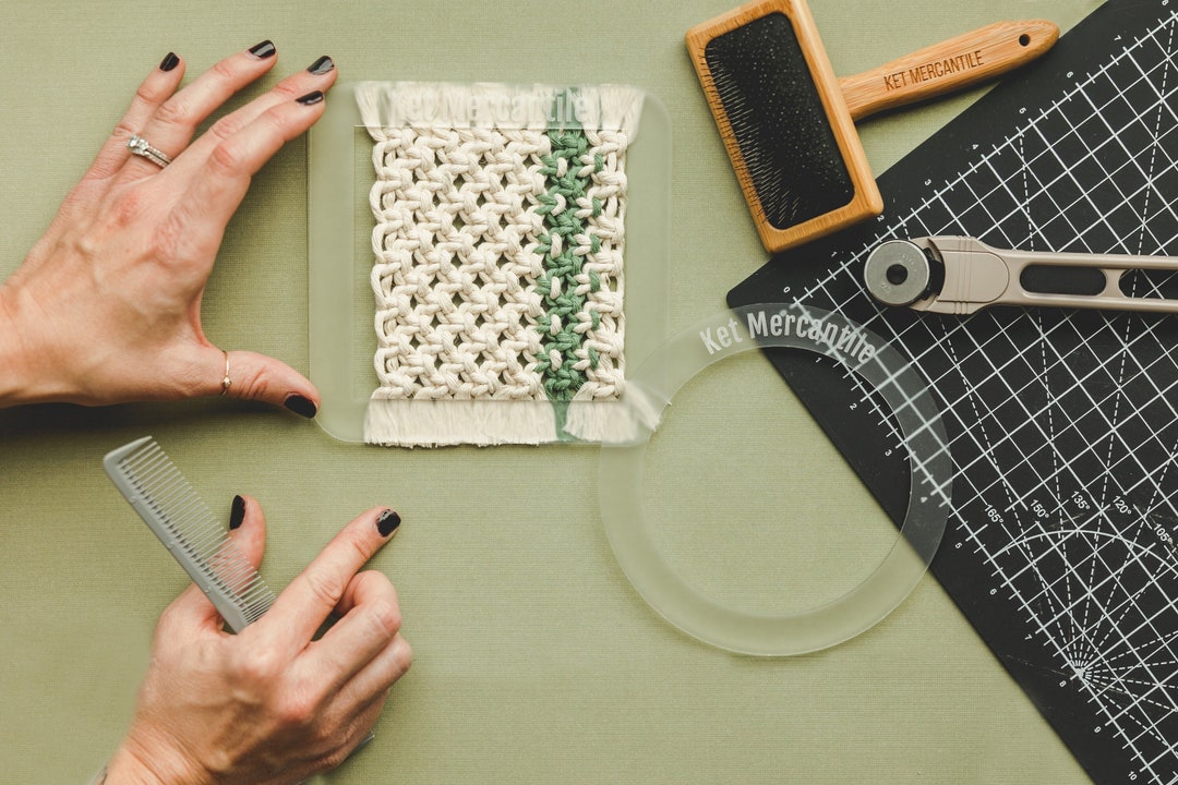 Fringe Trimming Tool, Macrame Coaster Tool, Macrame Trimmer, Macrame Coaster Fringe Cutting Tool