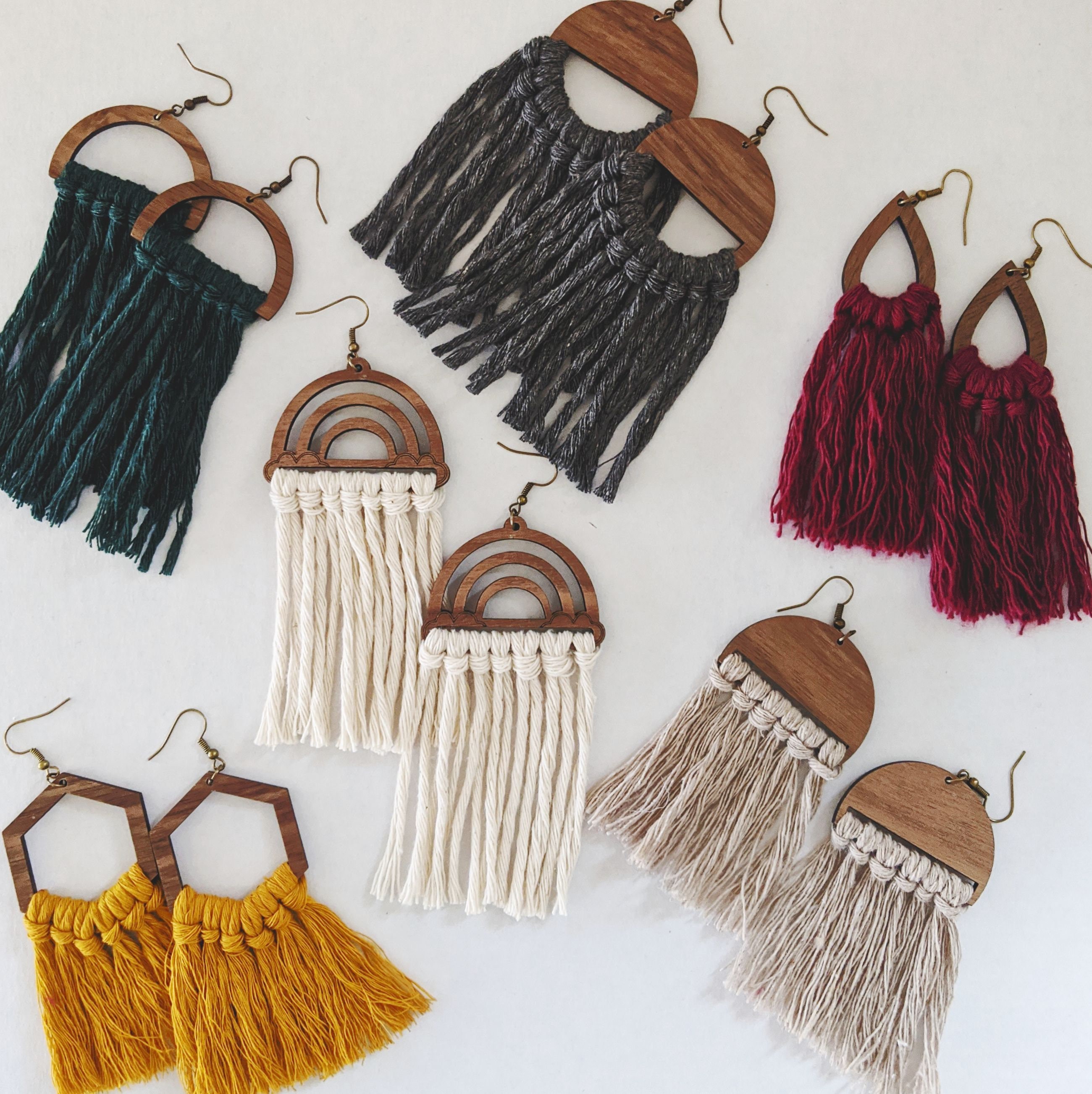 macrame earrings
