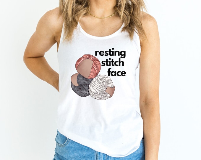 resting stitch face tank