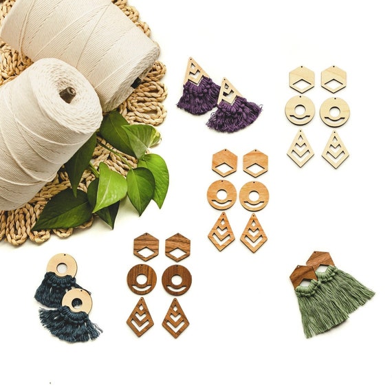 Macrame discount earring findings