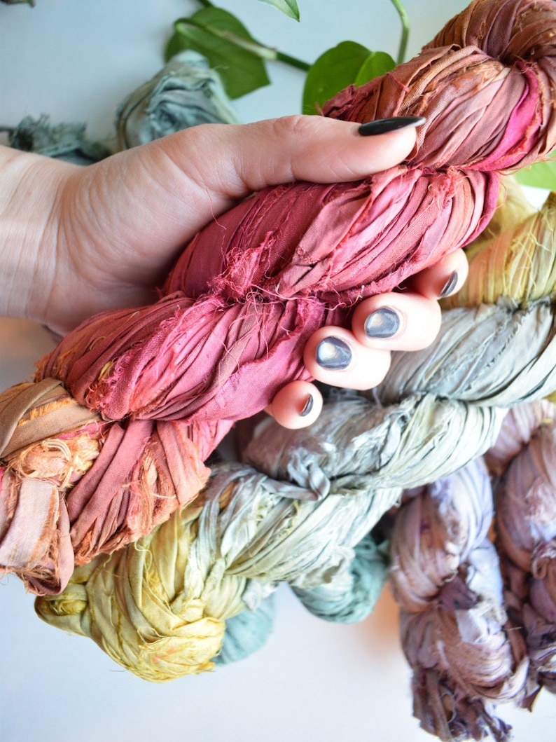 recycled ribbon ribbon silk ribbon ombr\u00e9 recycled sari silk ribbon sari ribbon sari silk sari silk ribbon yarn recycled silk ribbon