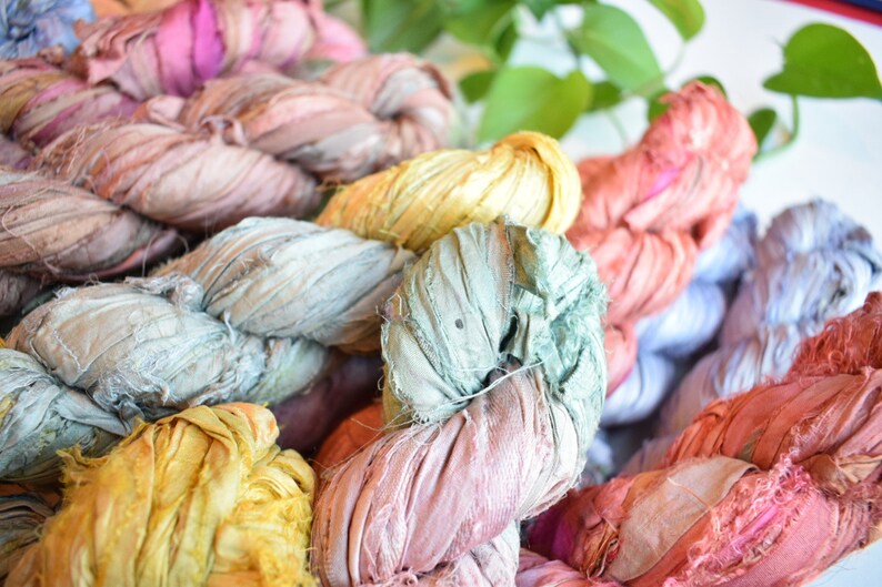 recycled ribbon ribbon silk ribbon ombr\u00e9 recycled sari silk ribbon sari ribbon sari silk sari silk ribbon yarn recycled silk ribbon