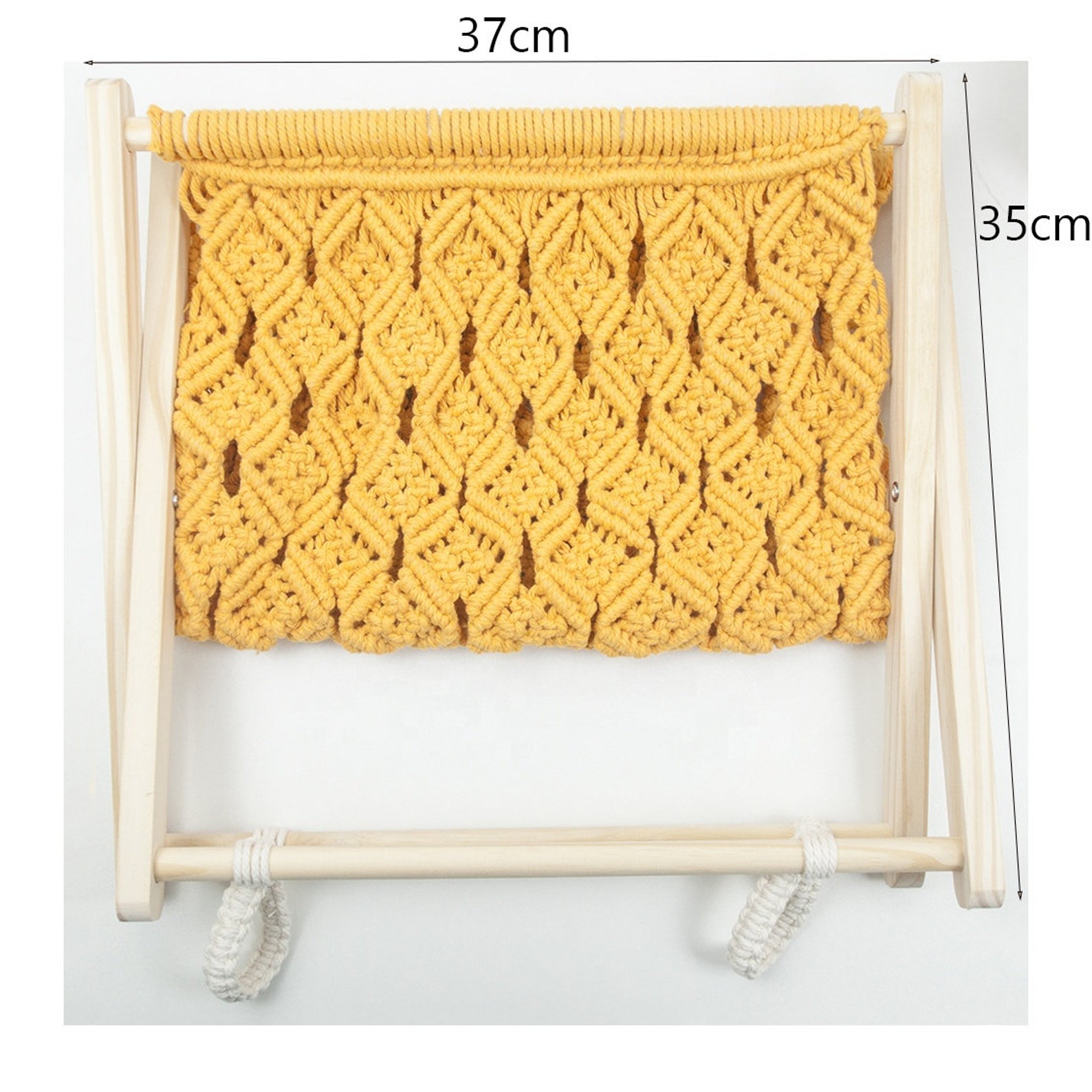 Macrame Magazine Holder Stand Diy Macrame Magazine Holder Etsy