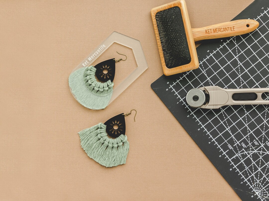 Fringe Trimming Tool, Macrame Earring Tool, Macrame Trimmer, Macrame Earring Fringe Cutting Tool