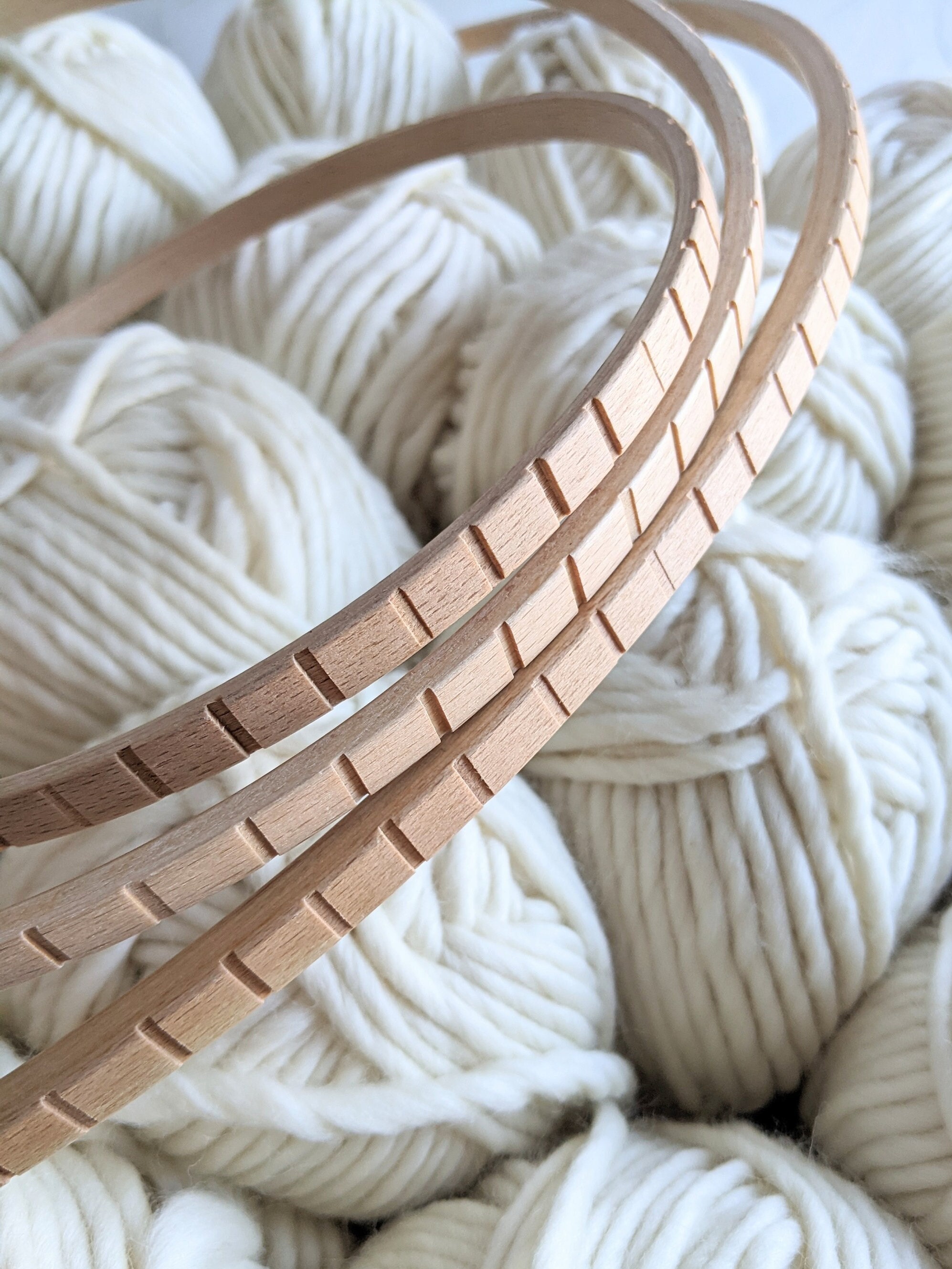 Circle Weaving Loom Hoop Weaving Loom Round Loom Round Etsy