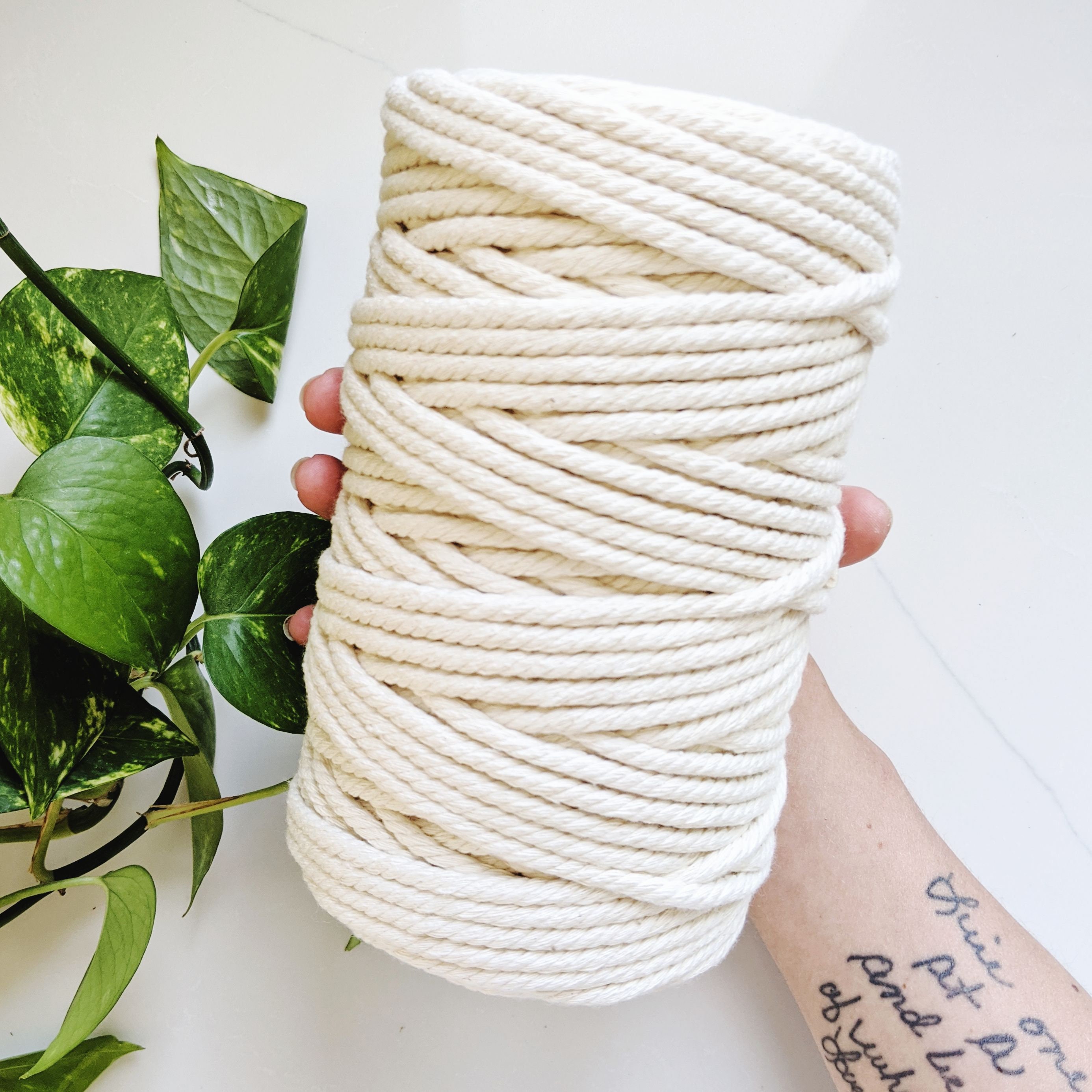 6mm twisted macrame cord 4mm rope cotton macrame cord Etsy