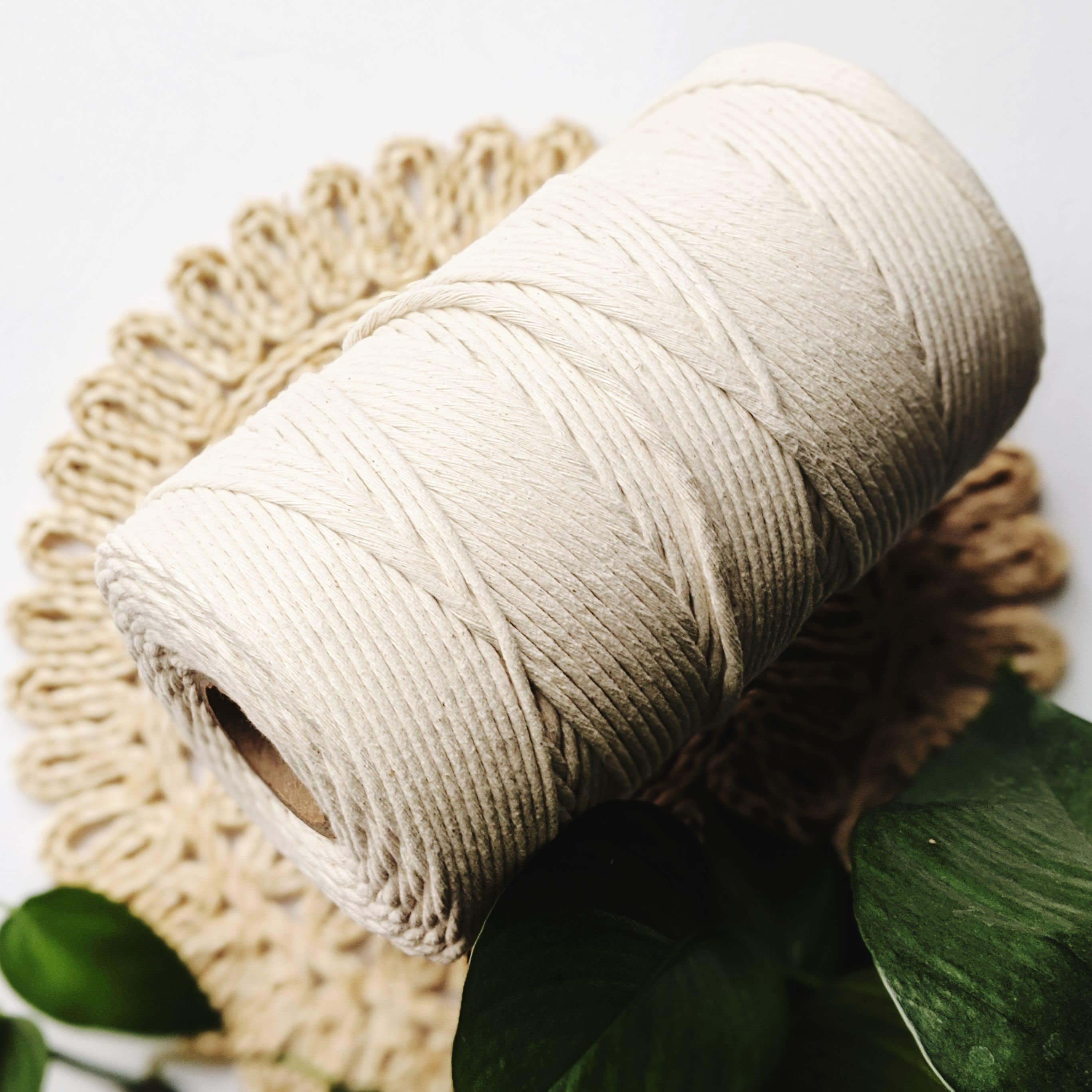 jumbo 5mm macrame string, macrame rope, macrame cord, cotton rope, co…