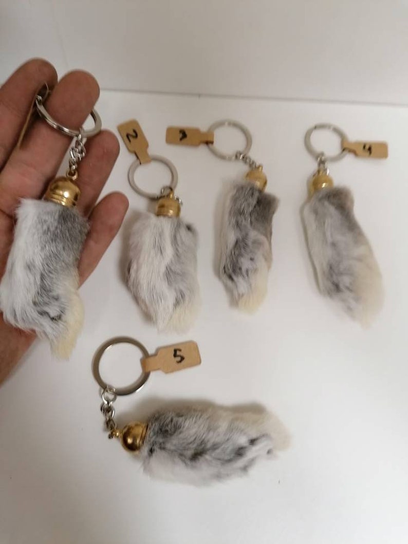 Rabbit's Foot Keychains Etsy