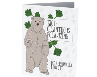 CILANTRO is POLARIZING |  Funny Christmas card