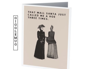 MALL SANTA HOE  |  Funny Christmas Card