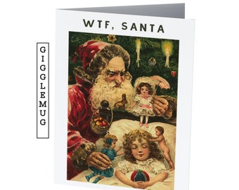 WTF, SANTA  |  Funny Christmas card