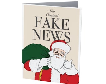the original FAKE NEWS |  Funny Christmas card