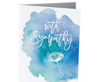 WITH SYMPATHY | Condolences Card