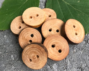 23/32"", 23/32 inch Tree Branch Wood Buttons (8-pack)