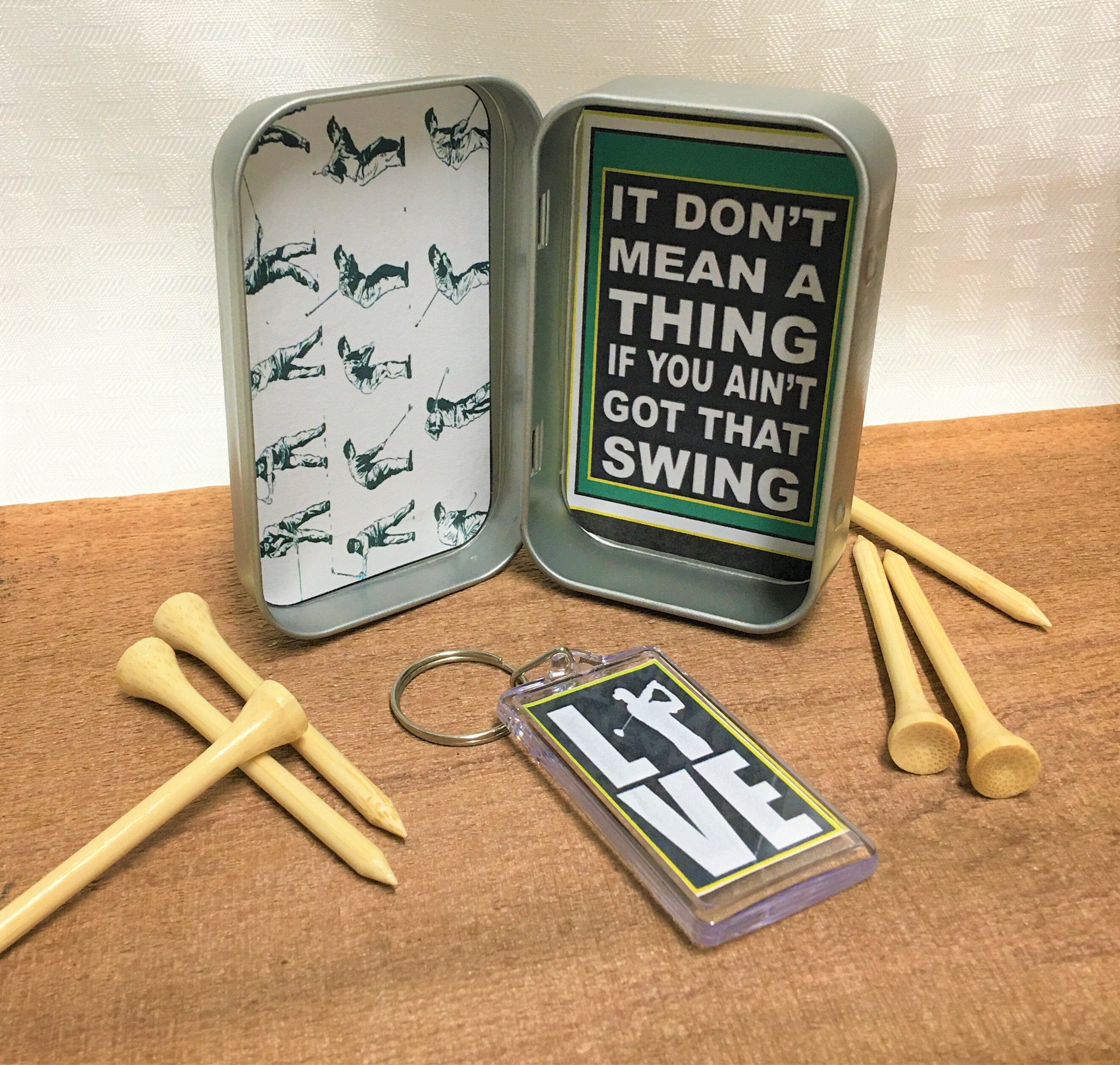 GOLF Gift Box Golf Tees Golfer Keychain Funny Golf Candle Etsy