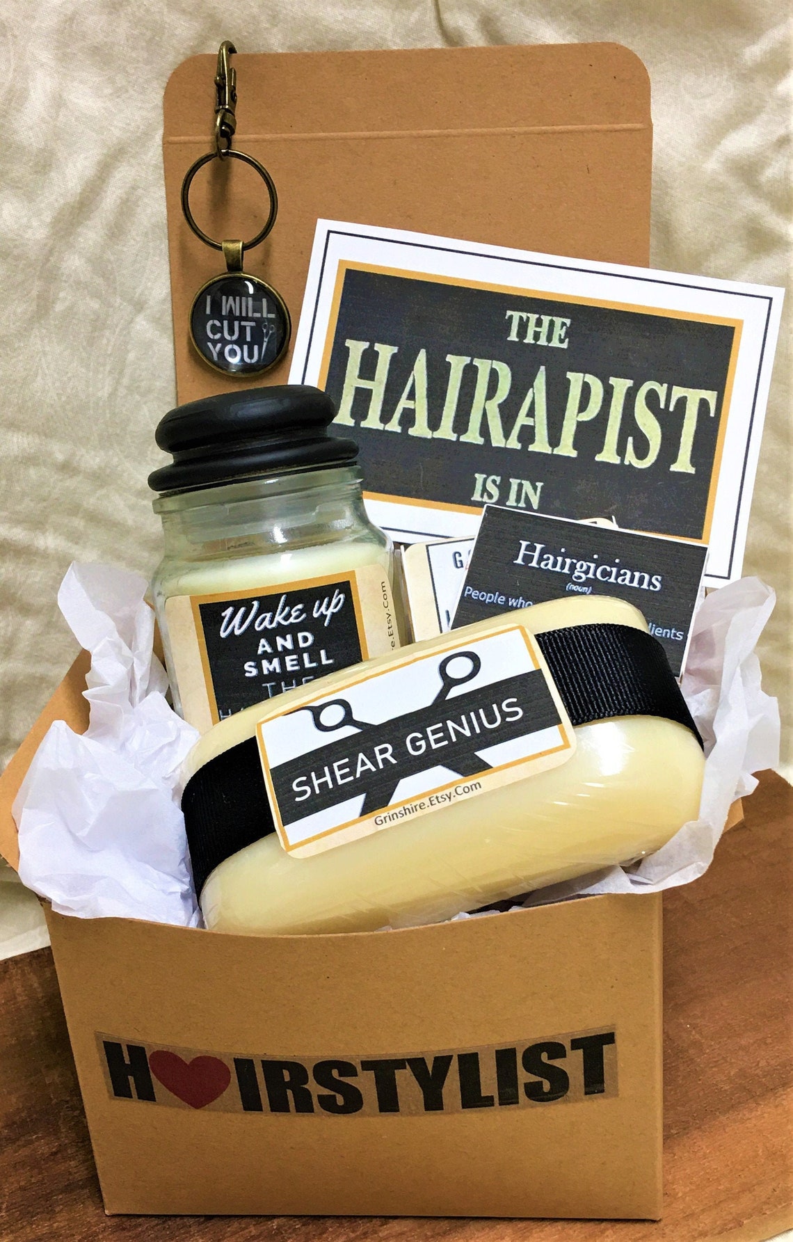 HAIRDRESSER GIFT Hairstylist Thank you Hair Stylist keychain Etsy