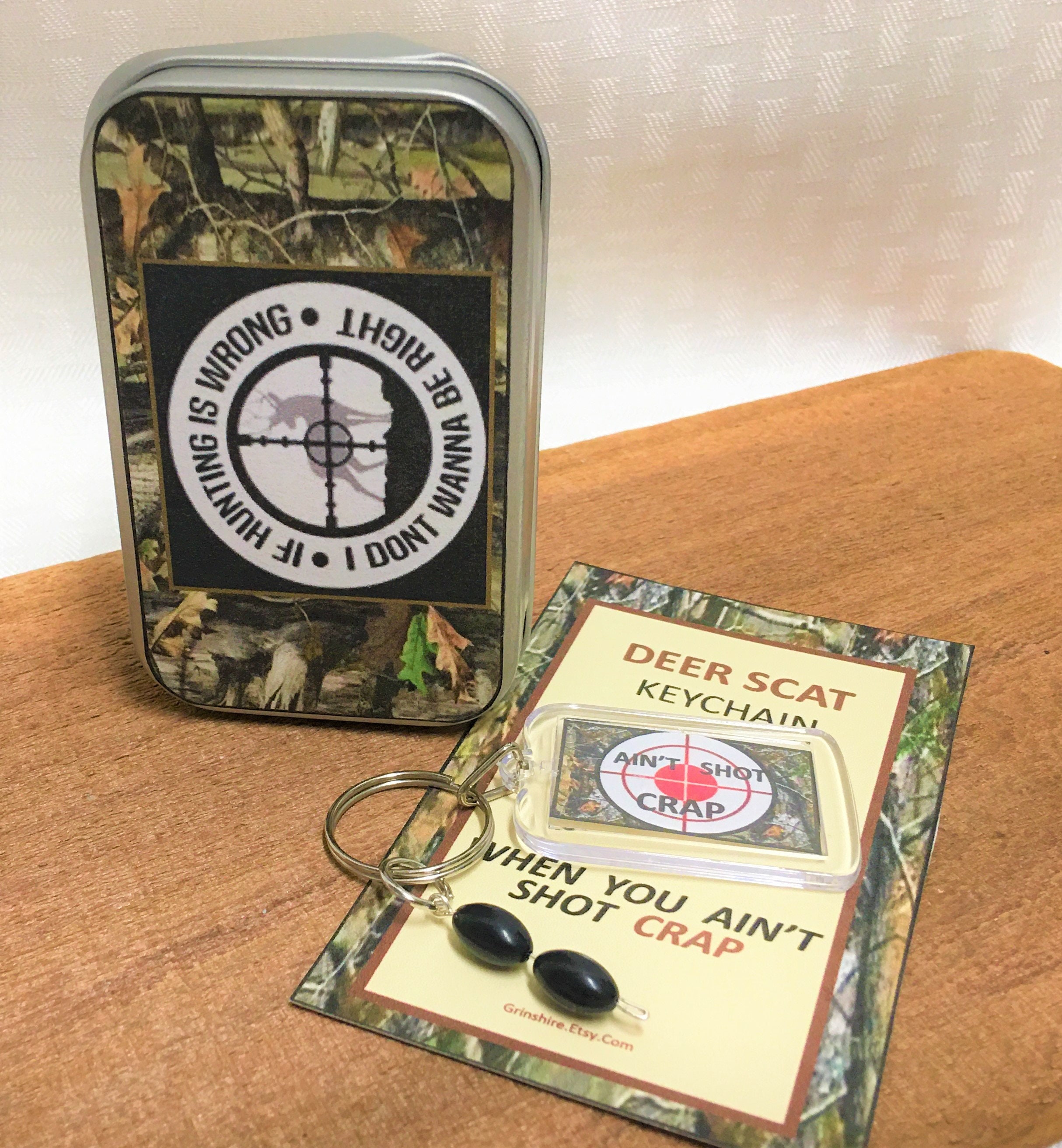 HUNTER GIFT Box Buck Deer Hunting KEYCHAIN Aint Shot Crap Etsy
