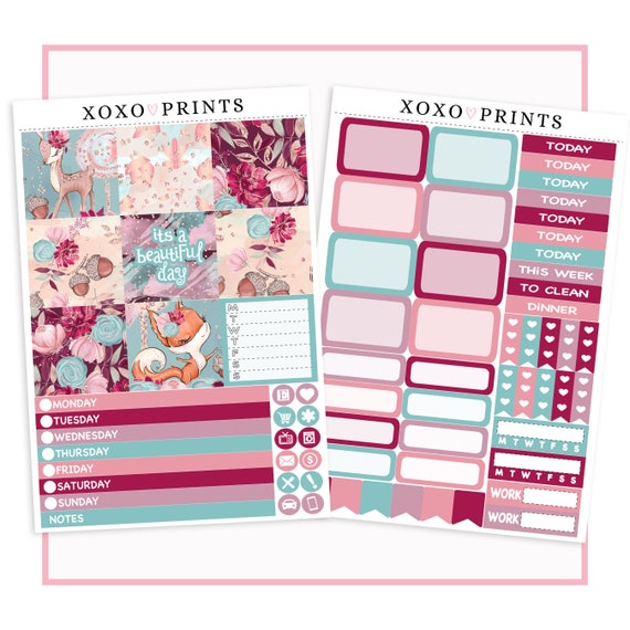 Horizontal Mini Happy Planner Weekly Kit Enchanted Etsy