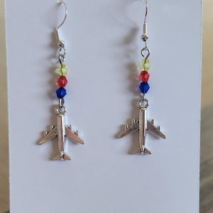 Airline Earrings,Southwest Airlines,American Airlines,Frontier Airlines,Spirit Airlines,Jetblue Airlines,Alaska ,United Airlines,Sun Country