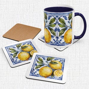 Combine your coffee mug with our Italian tiles cork coasters, and protect your surface.