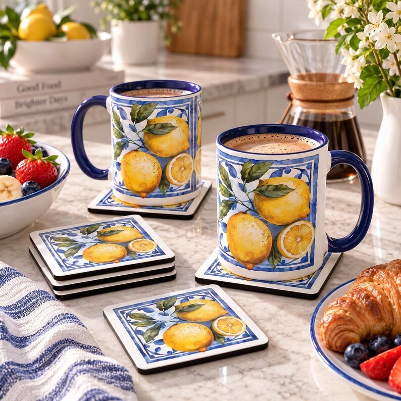 Inspired by traditional Italian ceramics' vibrant colors and designs, this mug is perfect for coffee or tea, or just brightening up your kitchen.