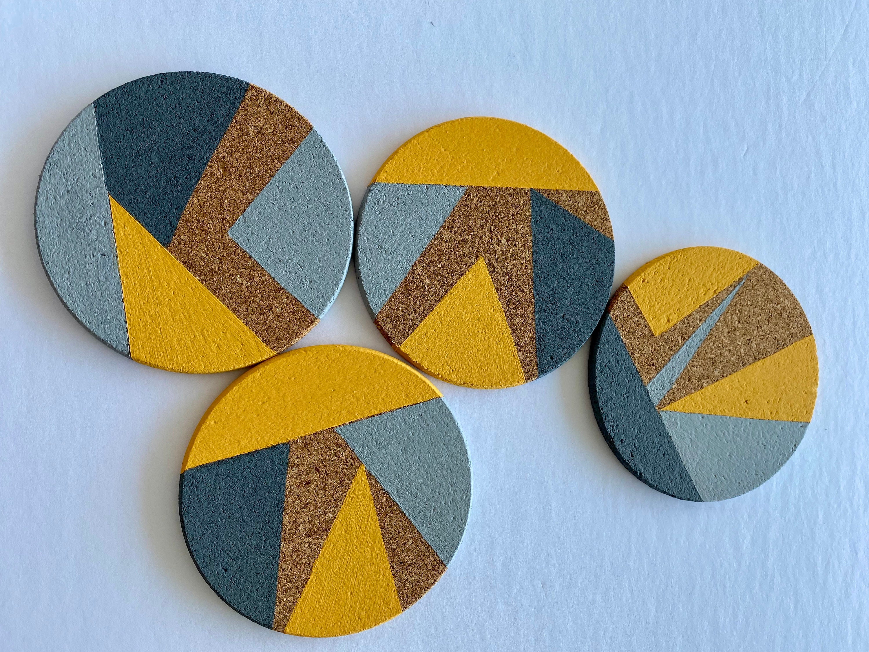 Hand Lettered Cork Coasters, DIY Gift Idea