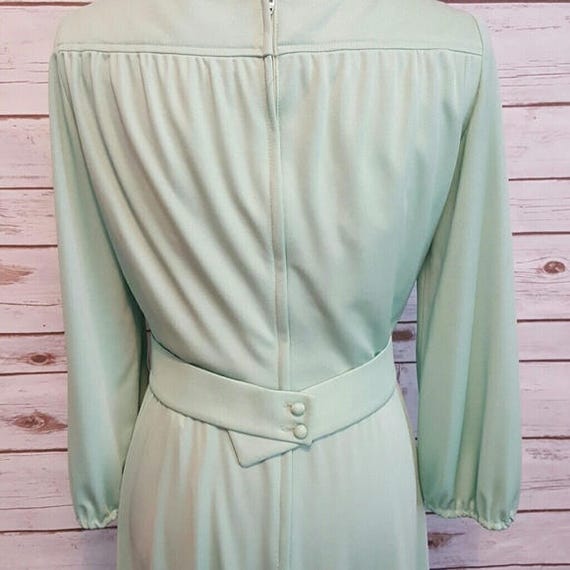 Vintage, 70's, Lilli Diamond sea-foam green Disco… - image 4