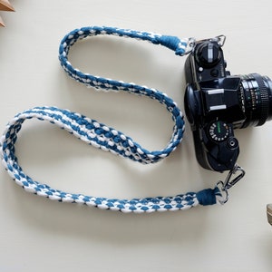 Macrame camera strap, Boho camera strap, Camera accessory, Bag strap, Gift for him, Vintage camera strap, Gifts for travelers