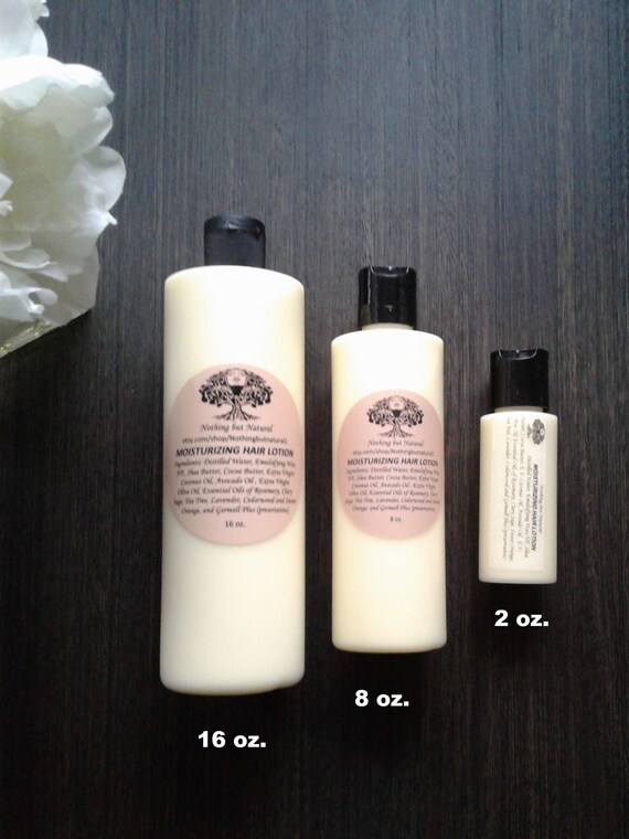 Moisturizing Hair Lotion Hair Moisturizer Natural Products Etsy