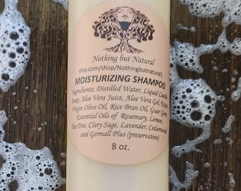 Natural Shampoo, Curly Girl, Moisturizing, Detangling, Natural hair, Curls, Hair, healthy hair, curly hair- 8 oz. MOISTURIZING SHAMPOO