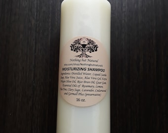 8 oz. MOISTURIZING SHAMPOO- detangling, no sulfates, natural hair, shampoo, all natural, curls, moisturizing, healthy hair, curly hair