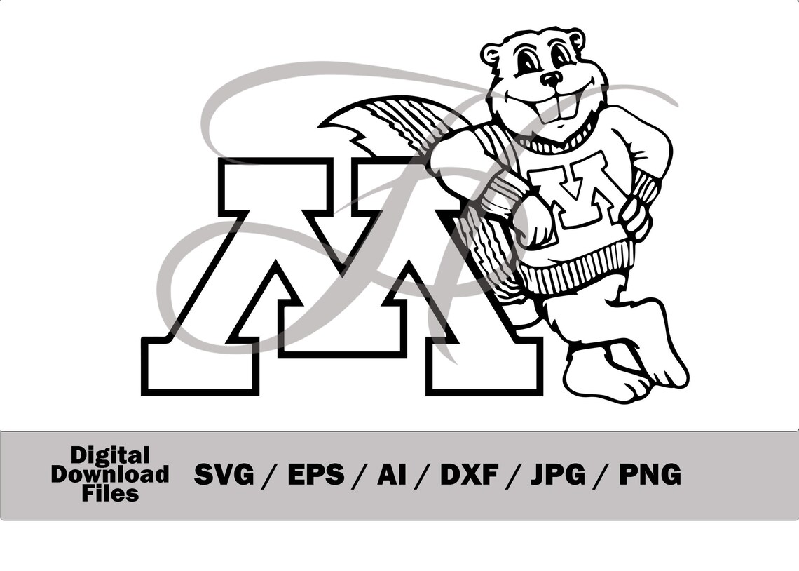 Minnesota Gophers Digital Art File svg / eps / ai / dxf / Etsy