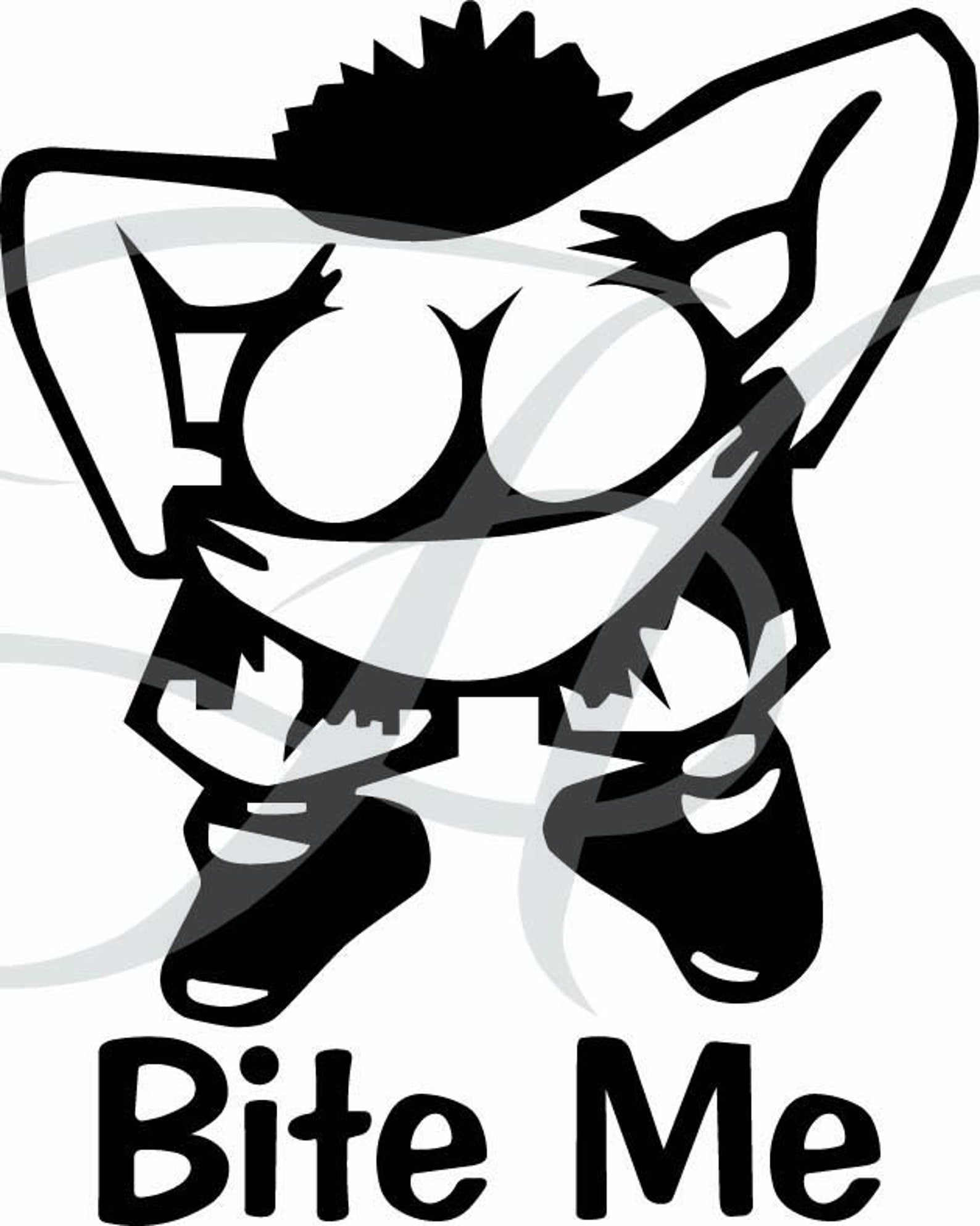 Bite Me Digital Art File svg / eps / ai / dxf / jpg / png | Etsy
