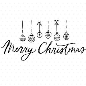Merry Christmas SVG cutting file