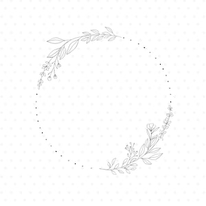 Coroa de flores silvestres clipart