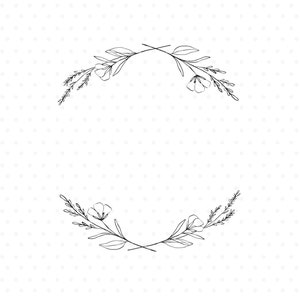 Coroa de flores silvestres clipart