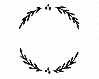 Christmas holly wreath SVG cut file for cricut & silhouette